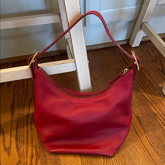 Coach Handbags - Coach authentic dark red shoulder bag EUC